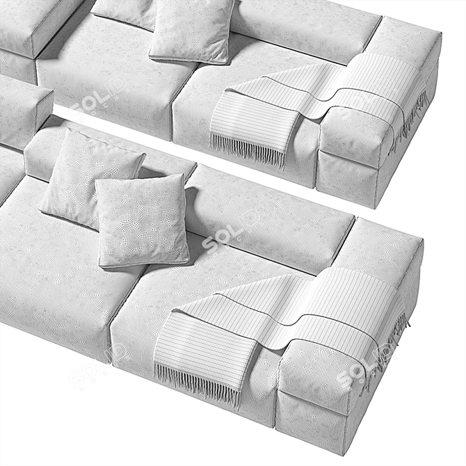 Lema BRICK LANE Sectional Sofa 3D model image 3