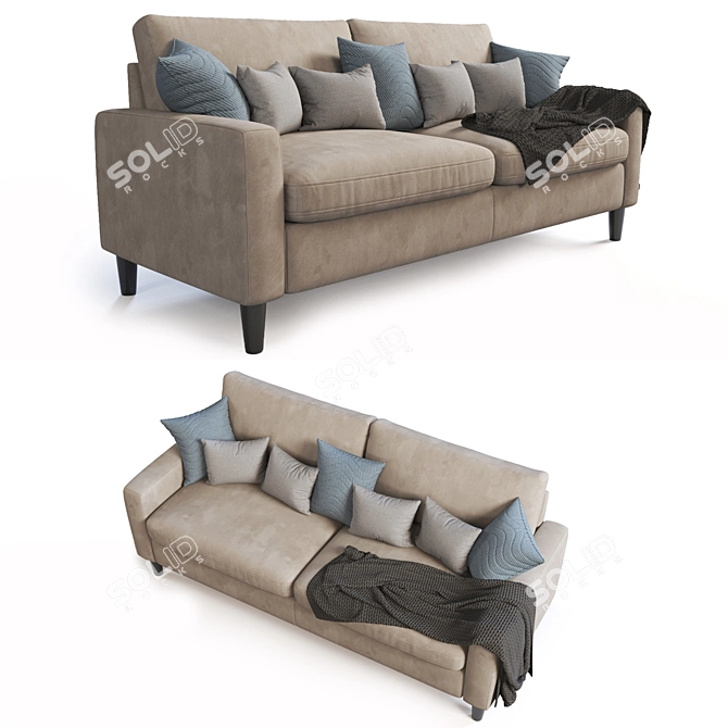 Elegant Mariestad Sofa: Contemporary Design 3D model image 1