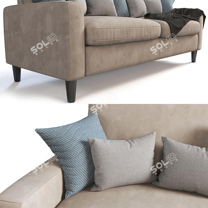 Elegant Mariestad Sofa: Contemporary Design 3D model image 2