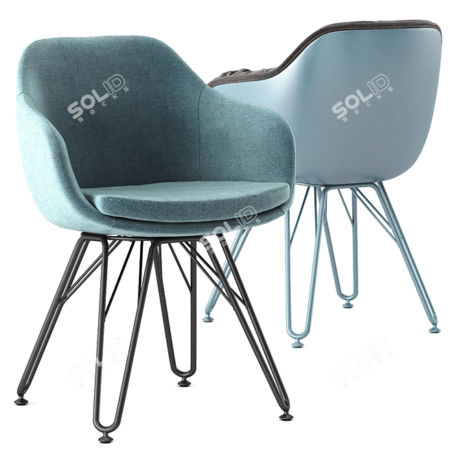 Elegant Lap Chairs: Lap 4051, Lap 4052 3D model image 5