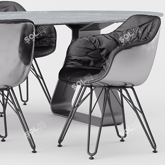 Modern Chic: Stay & Lap 4052 by Dressy 3D model image 2