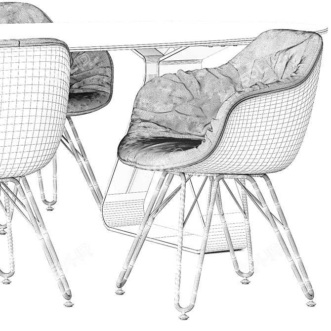 Modern Chic: Stay & Lap 4052 by Dressy 3D model image 6