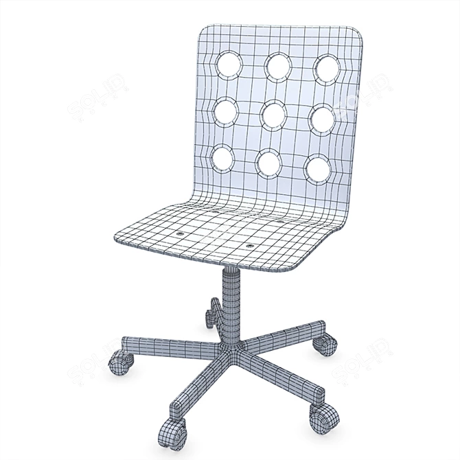 Modern JULES Desk Chair Set 3D model image 2
