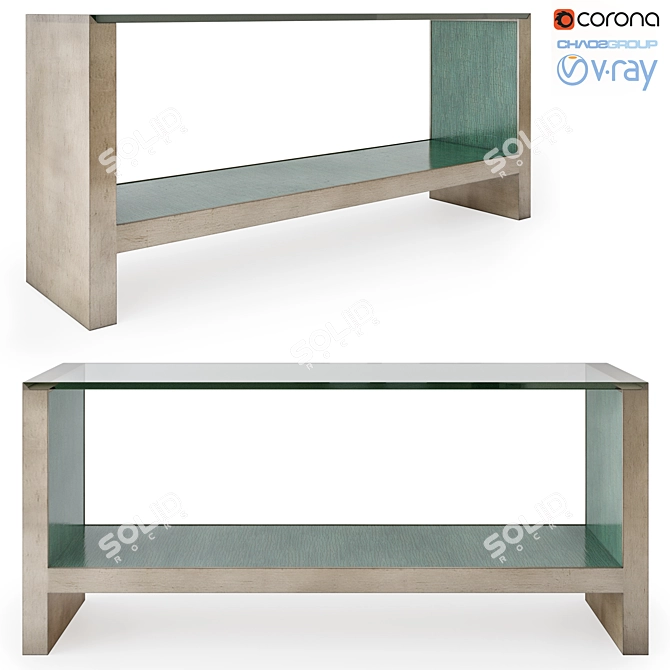 Caracole Console Table: CLA-416-447 3D model image 1