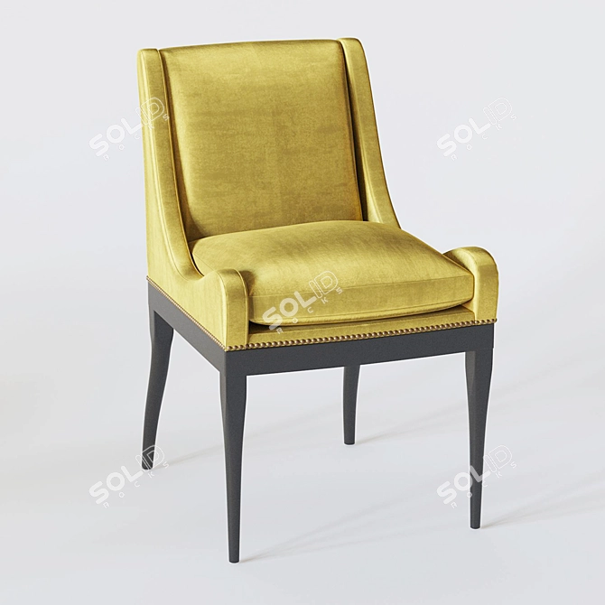 Elegant Casino Chair for Gaming 3D model image 1