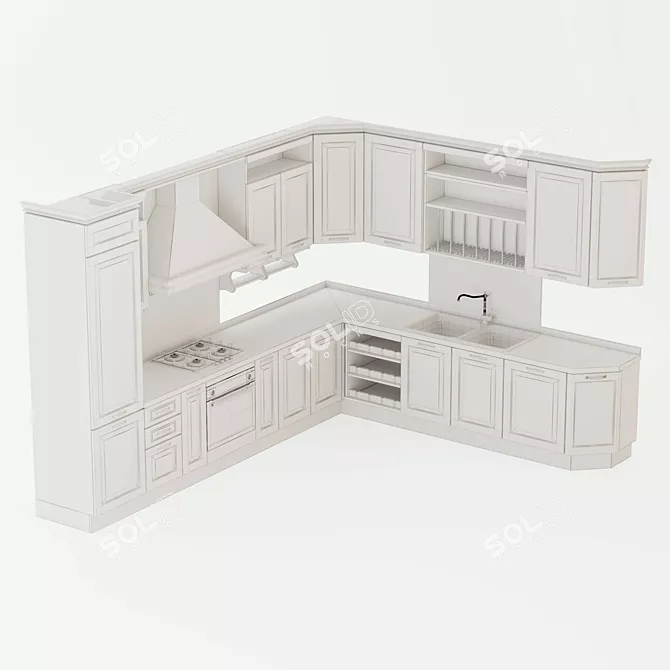 Sleek Home Cucine Ciocola #2 3D model image 2