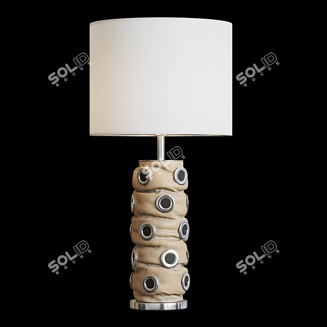 Elegant Leather Icon Table Lamp 3D model image 1