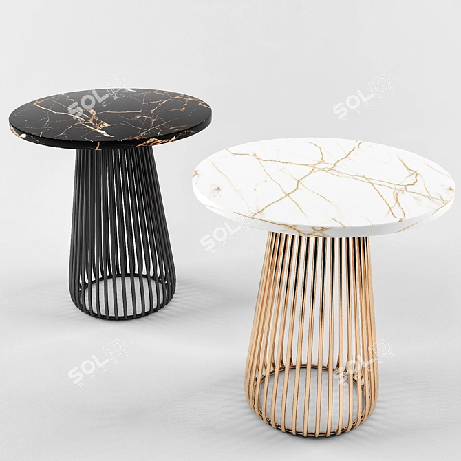 Modern Minimalist Side Table 3D model image 1