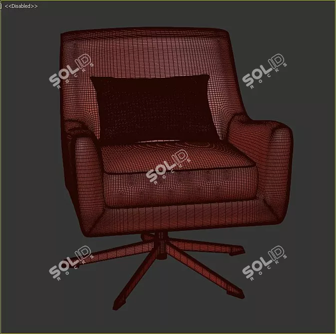 Sumner Swivel Chair 3D model image 3