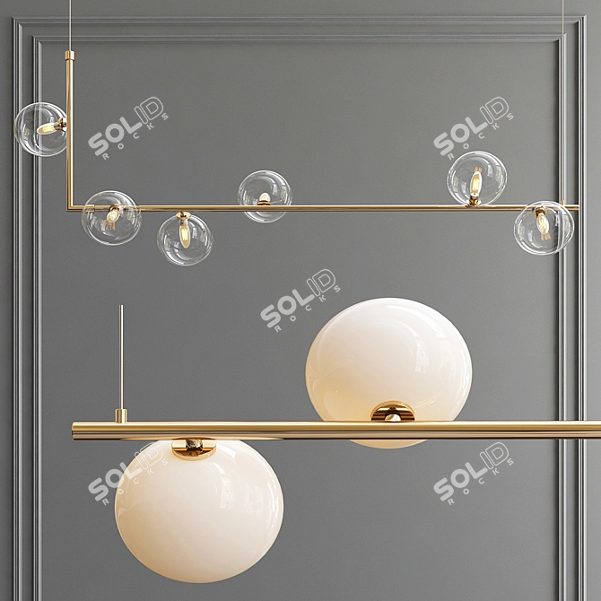 Elegant Pendant Light from Care of Bankeryd 3D model image 1