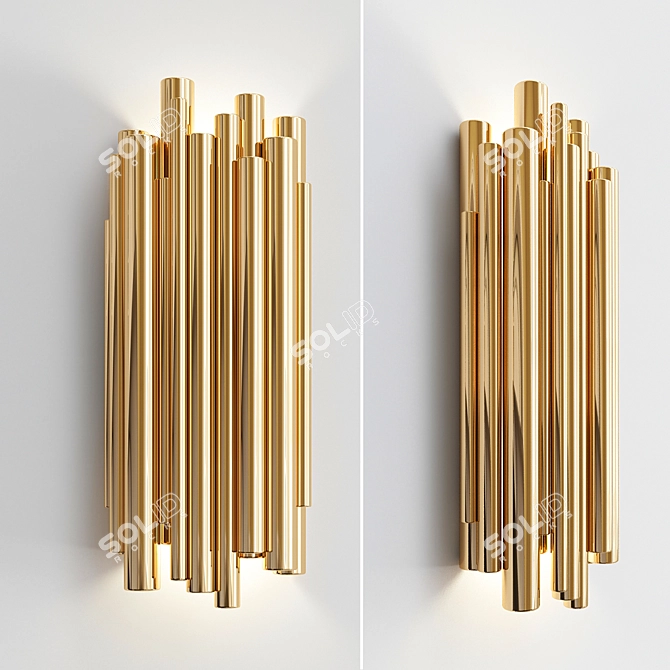 Elegant Brubeck Pendant Light 3D model image 1