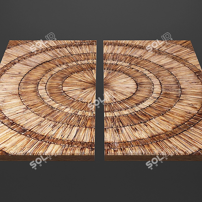 Lanciano Wood Wall Art: Set of 2 3D model image 3