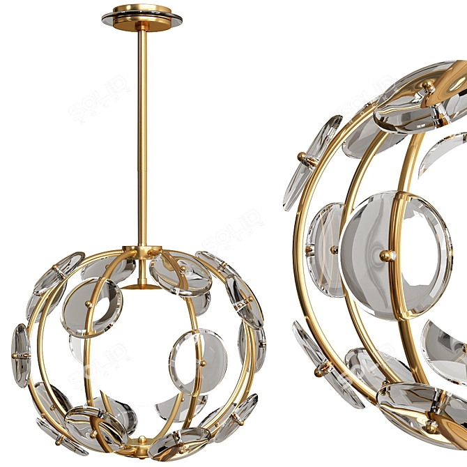 Elegant Westport Pendant Light 3D model image 2