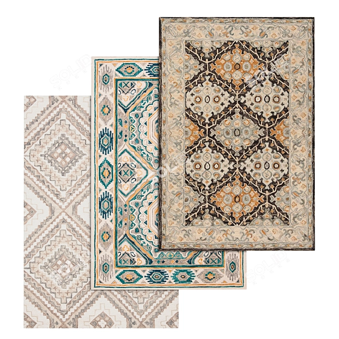 High-Quality Carpet Set 39 3D model image 1