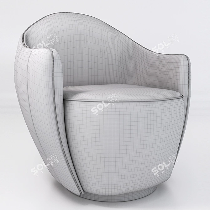 Luxury Hermes DV Home Armchairs 3D model image 2