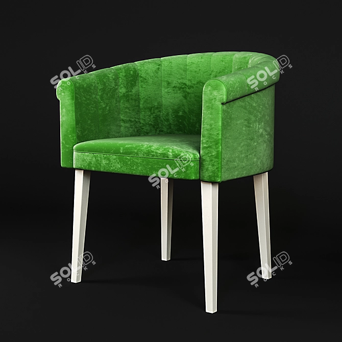 Cozy Relaxation Armchair 3D model image 1