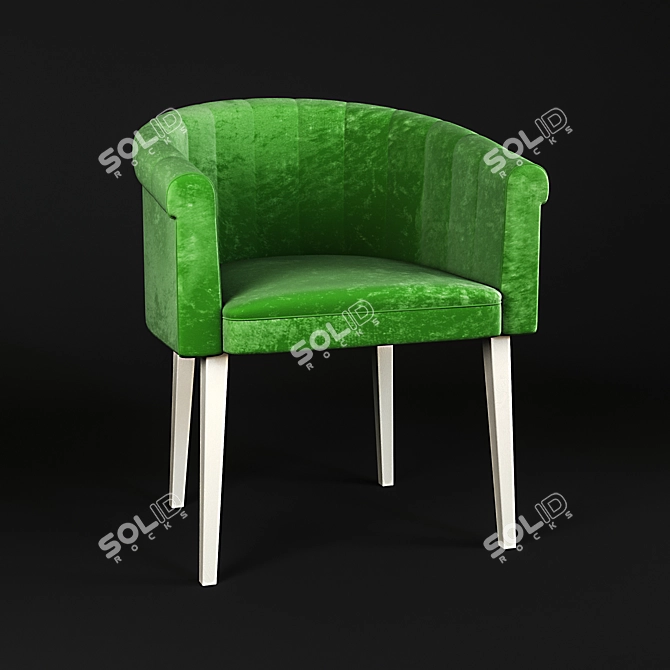 Cozy Relaxation Armchair 3D model image 2