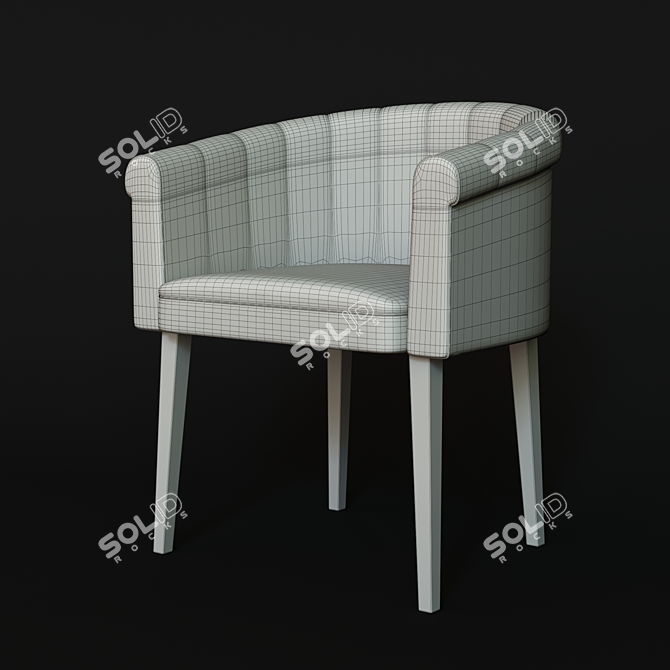 Cozy Relaxation Armchair 3D model image 3