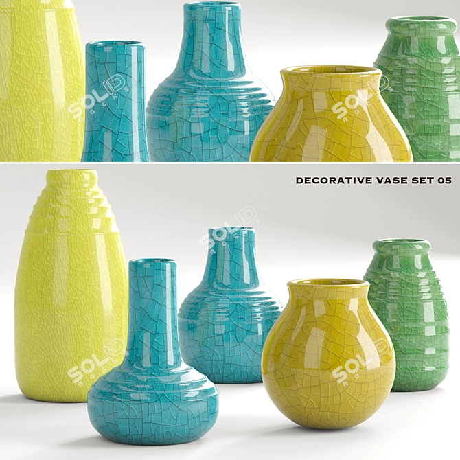 Versatile Vase Collection 3D model image 1