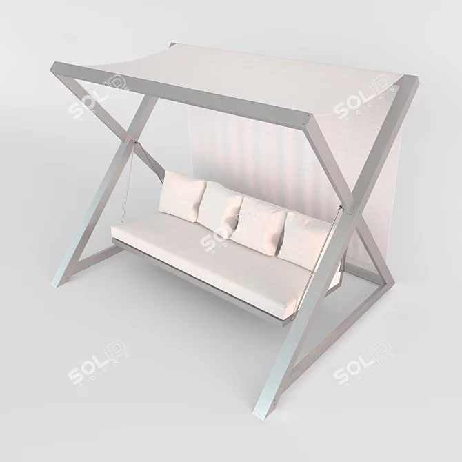 Nao Nao Swing: Modern Garden Seating 3D model image 1