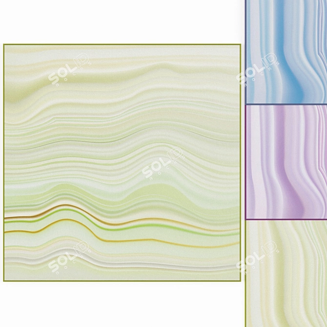 Elegant Marble Colors Set 3D model image 1