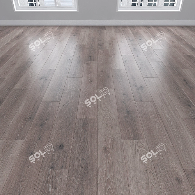 Versatile Parquet Oak Flooring 3D model image 1