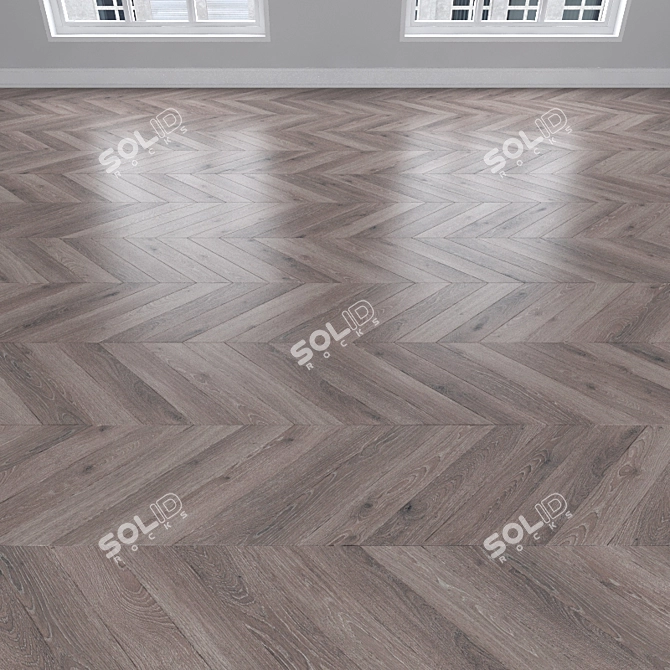 Versatile Parquet Oak Flooring 3D model image 3