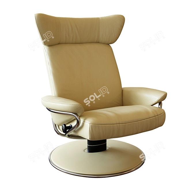 Ultimate Stressless Jazz Recliner 3D model image 1