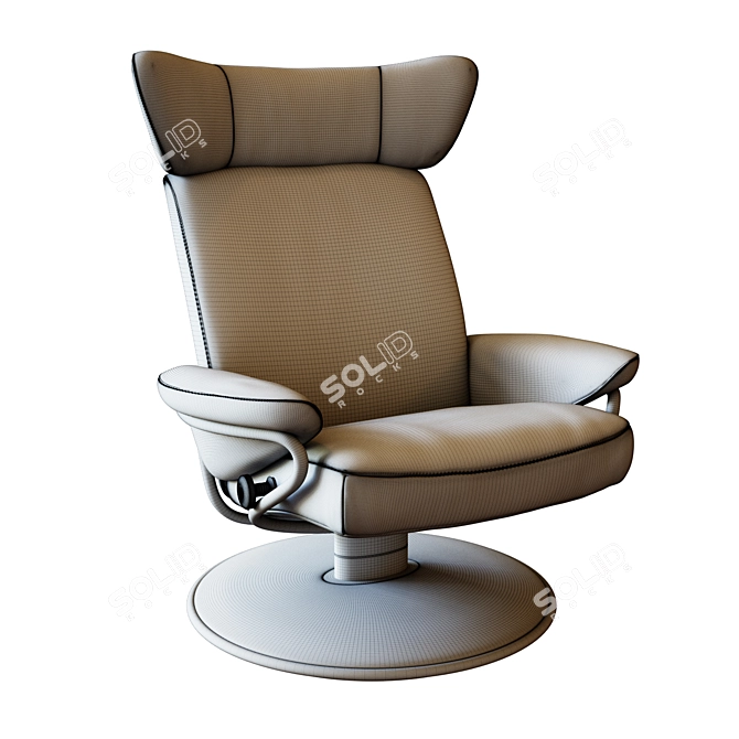 Ultimate Stressless Jazz Recliner 3D model image 3