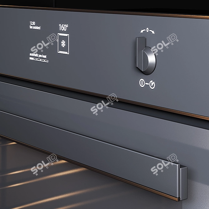 Elegant Smeg Dolce Stil Novo Kitchen Appliances 3D model image 2