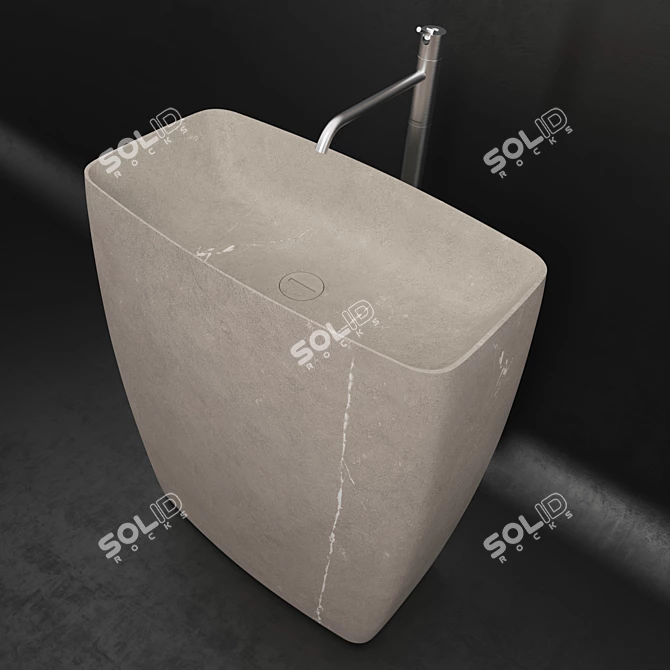 Italian Sink Tender with Ayati Taps 3D model image 3