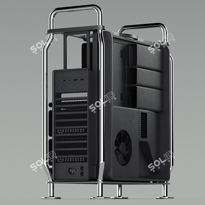 Ultimate Performance: Mac Pro (2019) + Pro Display XDR 3D model image 2