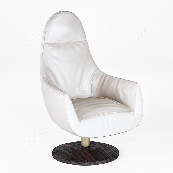 Wansheng Luxury Armchair: Elegant Comfort for Your Home 3D model image 1