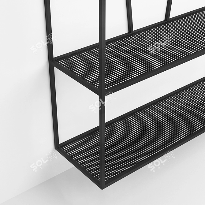 Hallra Modern Hanger Stand 3D model image 3