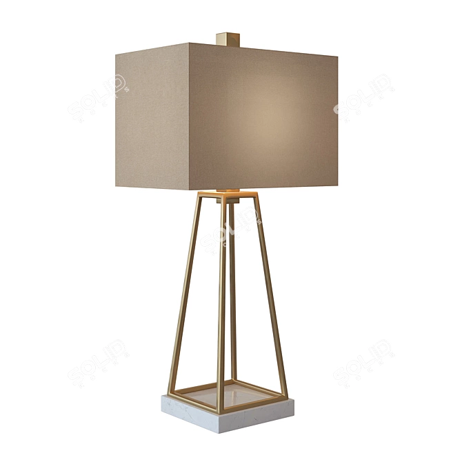 Elegant Mackean Table Lamp 3D model image 1