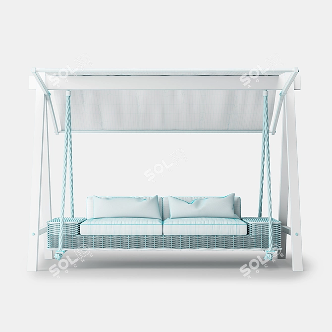 Divine Garden Swing Bench 3D model image 3