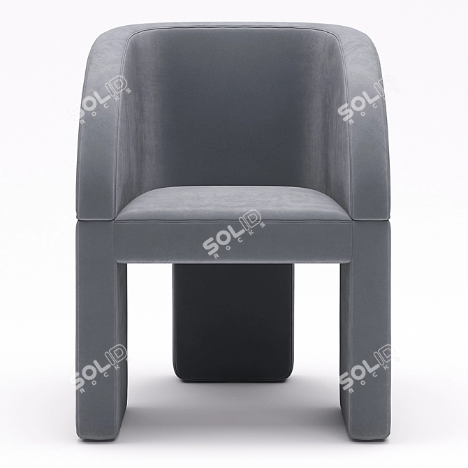 Baxter Lazybones Chair: Sleek Comfort for Any Space 3D model image 4