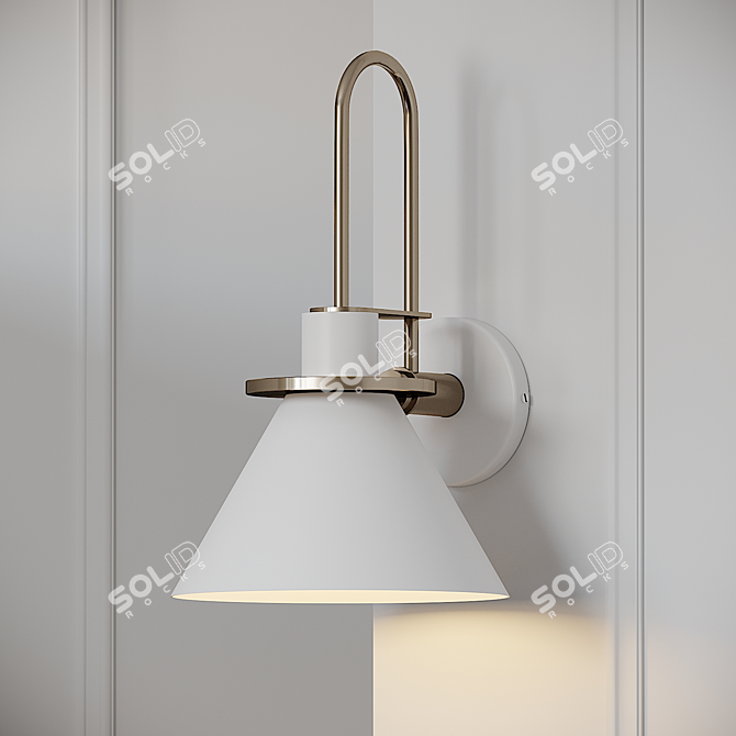 Nordic Wall Light: Oklak Elegance 3D model image 3