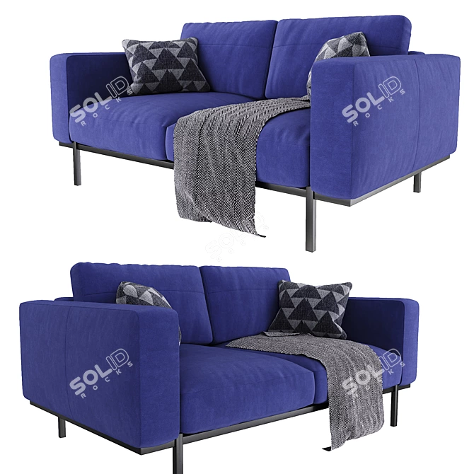 Comfy Jarrod Sofa | Stylish and Compact 3D model image 1