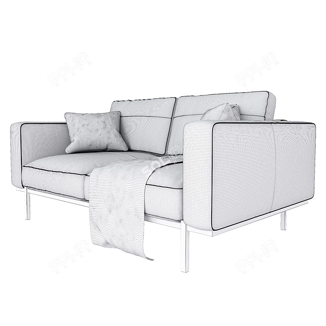 Comfy Jarrod Sofa | Stylish and Compact 3D model image 2