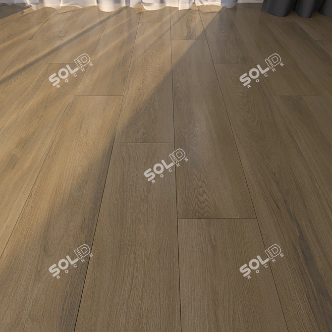 High-Definition Parquet Flooring 3D model image 3