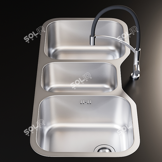 Title: Infinite Sink & Spinoza Mixer 3D model image 2