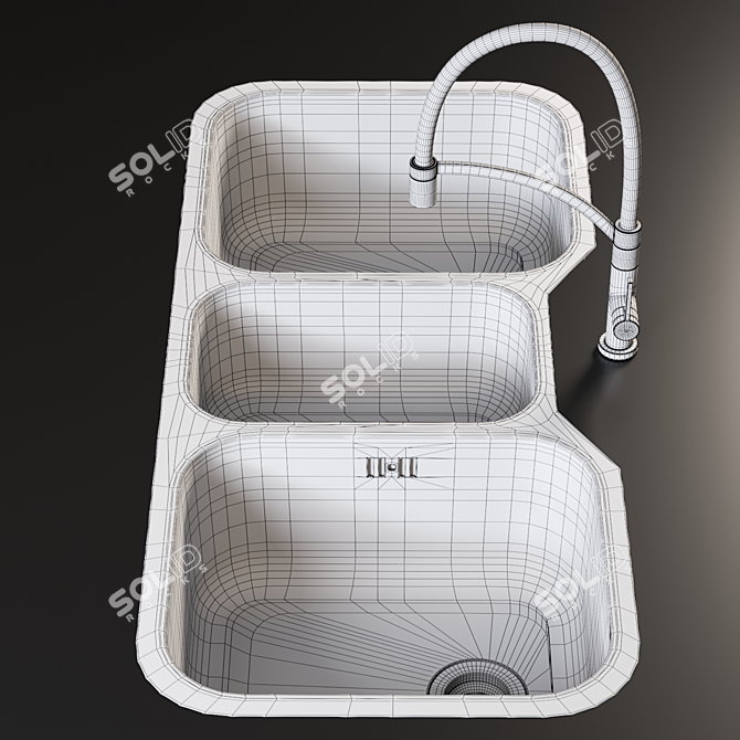 Title: Infinite Sink & Spinoza Mixer 3D model image 3