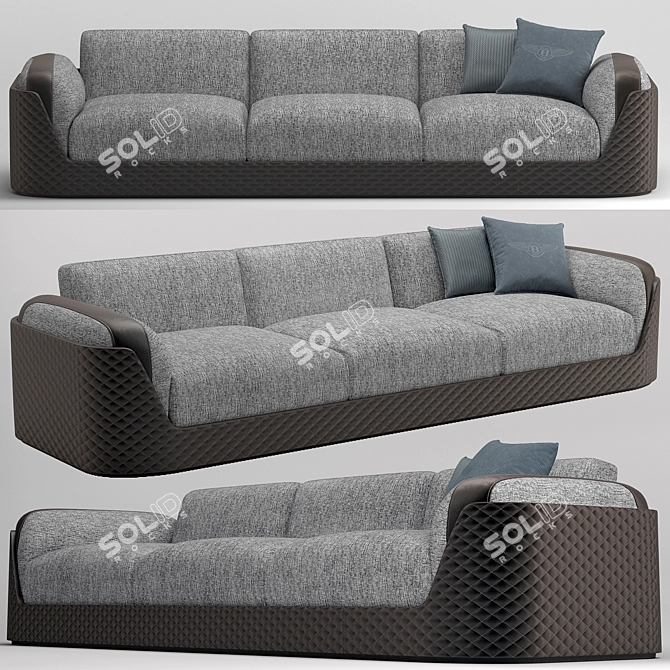 Chic Bentley Home Chorley Sofa 3D model image 1