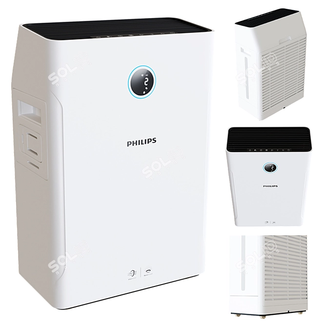 PHILIPS 2000i Air Purifier 3D model image 1