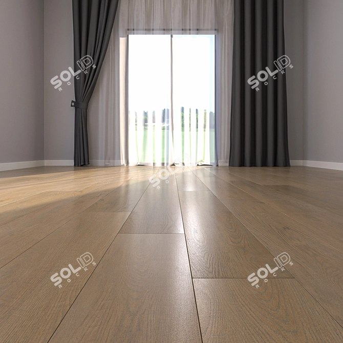 Luxury Parquet Floor Texture Bundle 3D model image 2