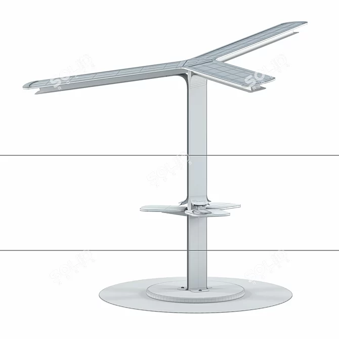 Solar Charge Hub 3D model image 3