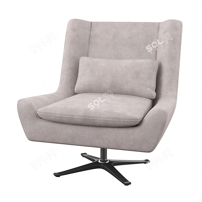 Swivel Lounge Chair: Aarav Capone 3D model image 1