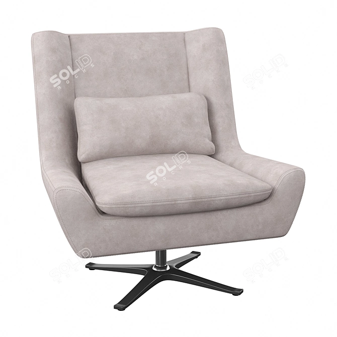 Swivel Lounge Chair: Aarav Capone 3D model image 2