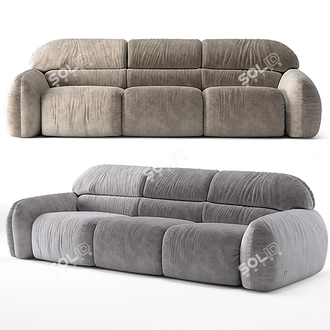 Luxury Comfort: Granpiumotto Busnelli 3D model image 1